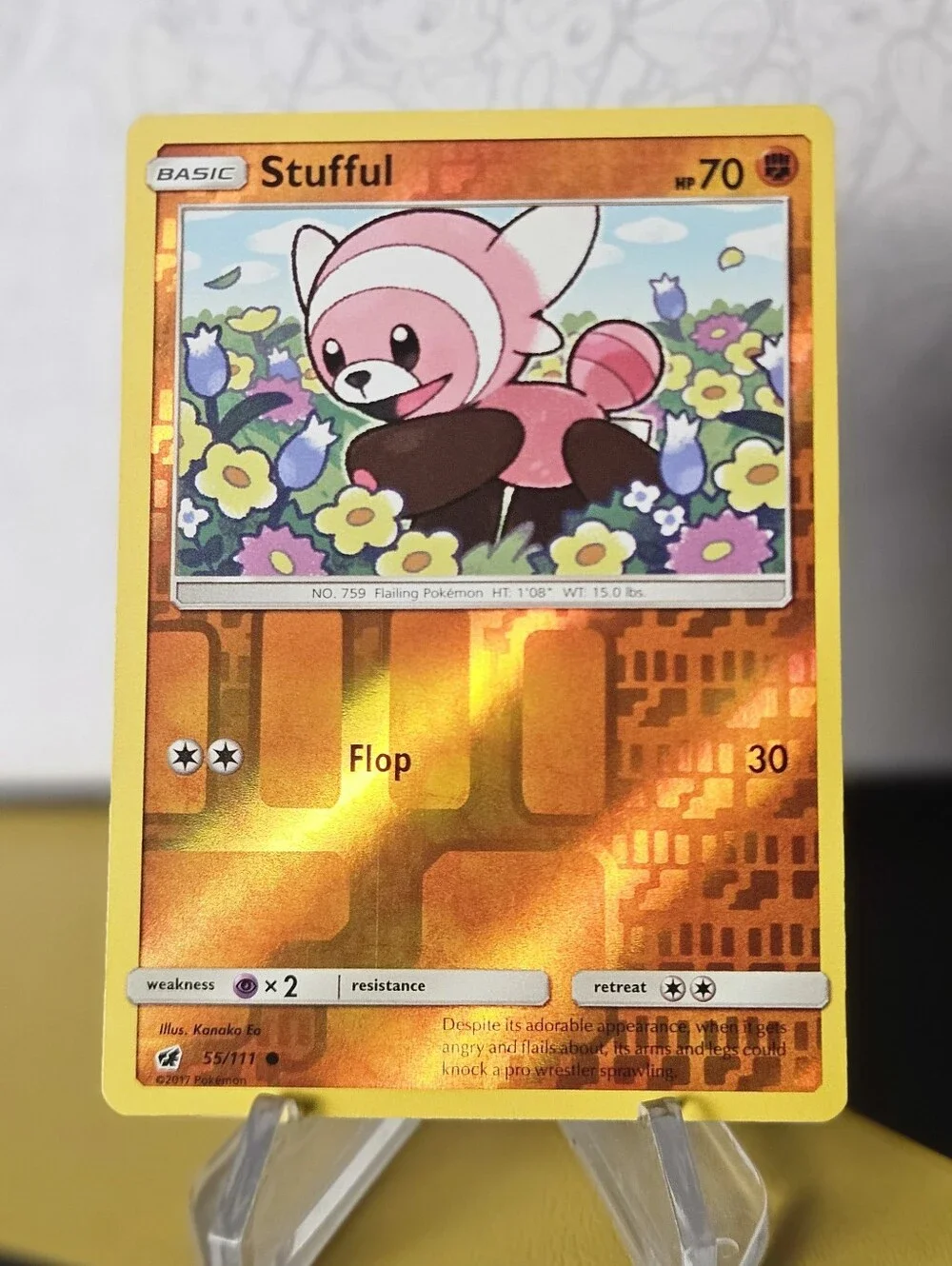 Stufful 055/111 Pokemon TCG Reverse Holo Rare